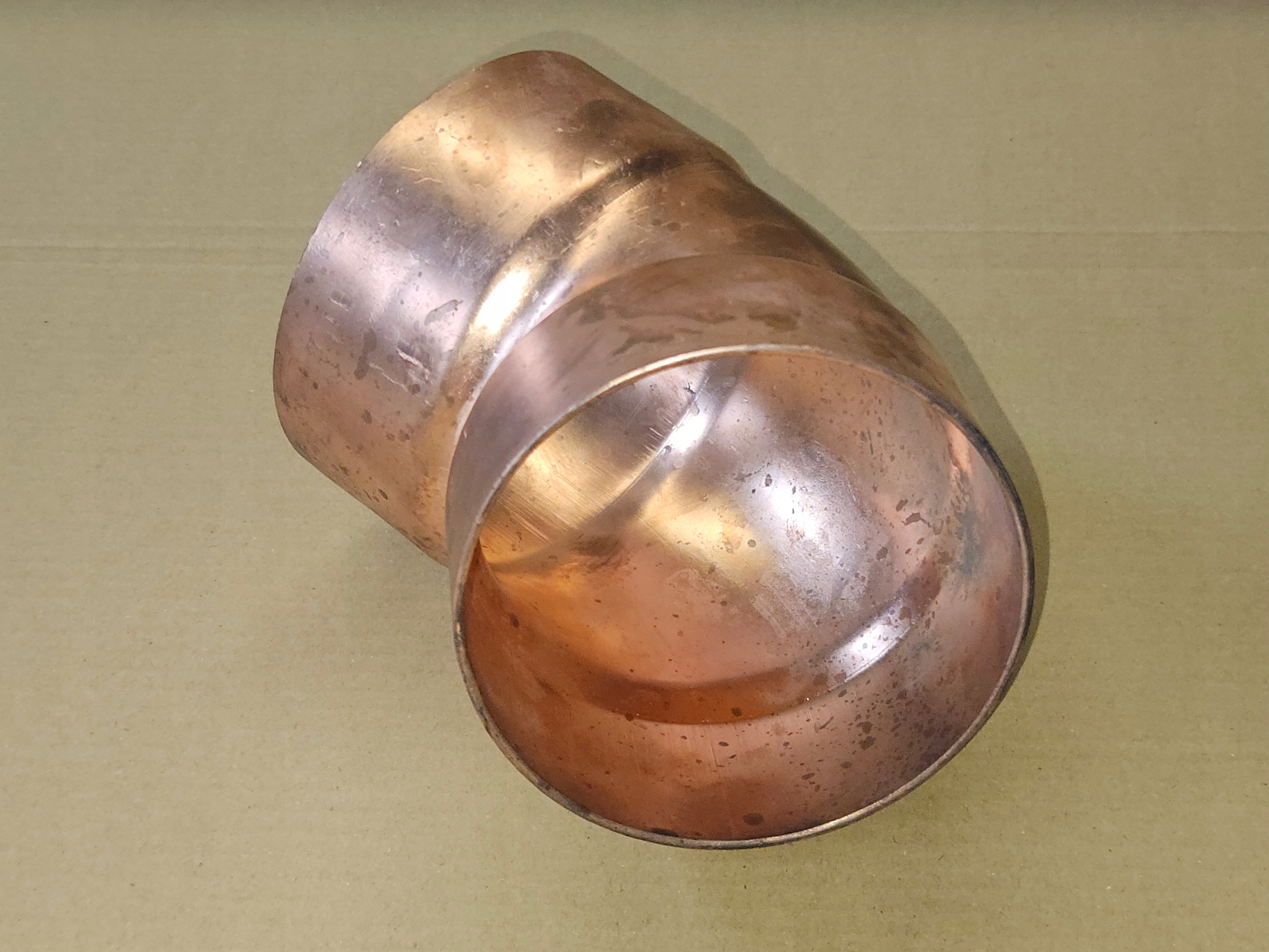 Łuk miedziany 108,0mm, 45 stopni, Cu, LW x LW - obrazek 2