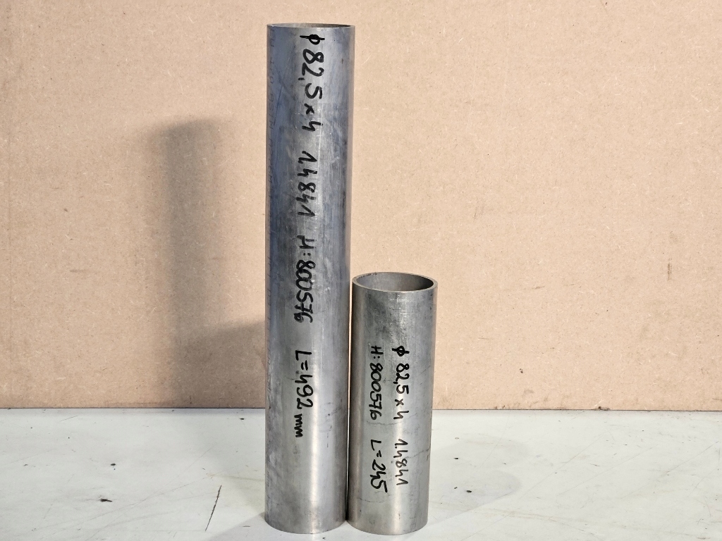 Rura żaroodporna 82,5 x 4,0mm, gat.1.4841, L=~245mm