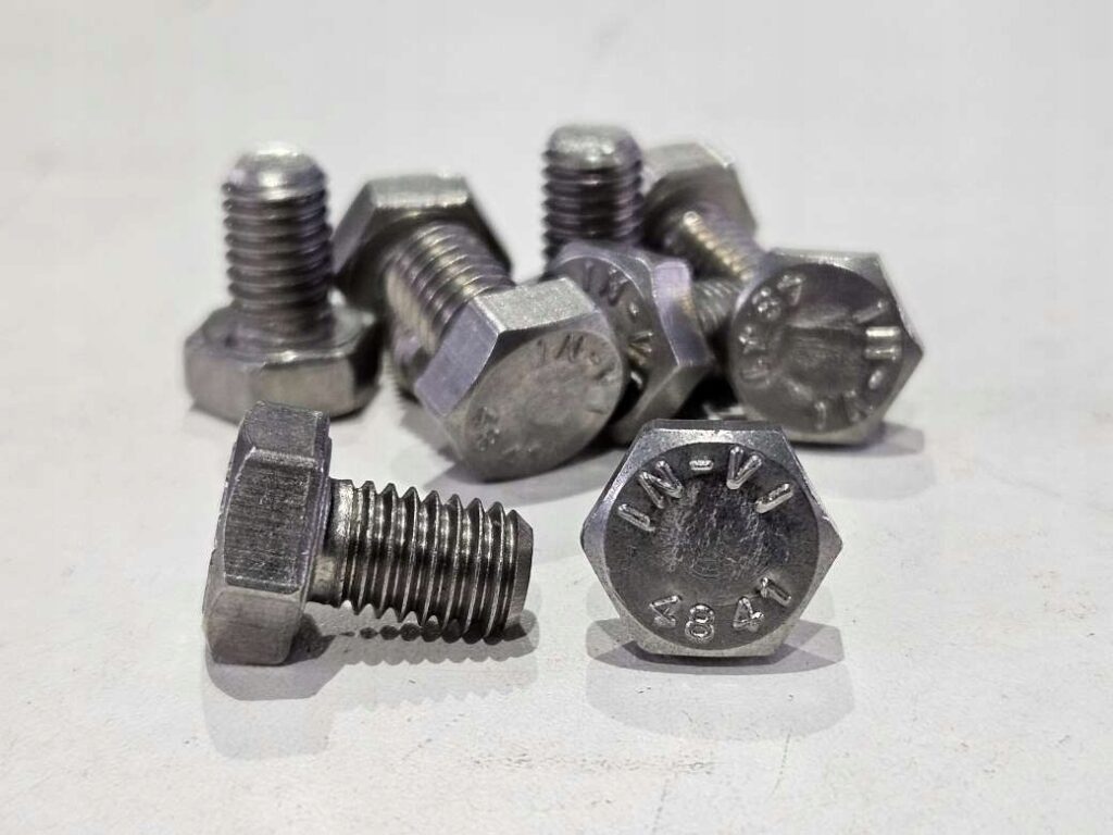 Śruba żaroodporna M8x12 wg DIN 933, gatunek 1.4841